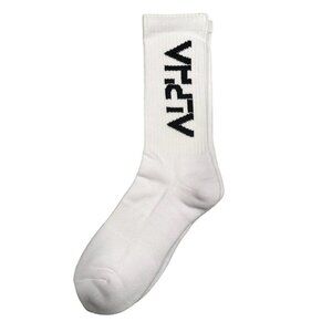 Men’s Cotton Crew Socks - Mid‑Calf, Athletic, White